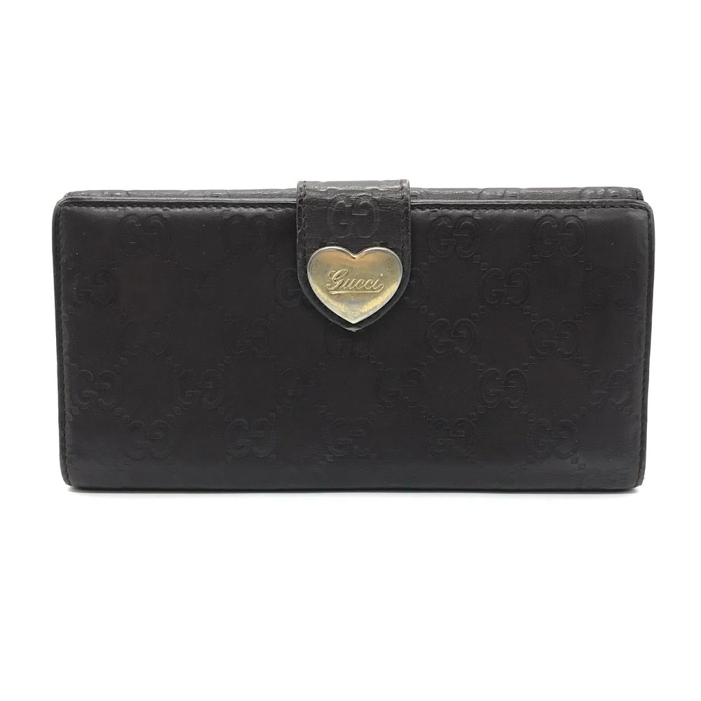 GUCCI Guccissima Bi fold Long Wallet Brown - Picture 2 of 12